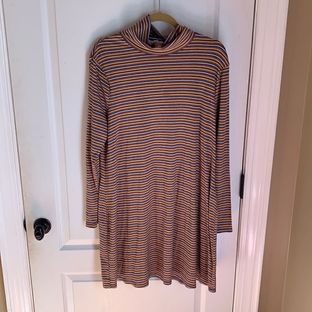 No Comment Plus striped dress